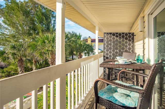 view of balcony