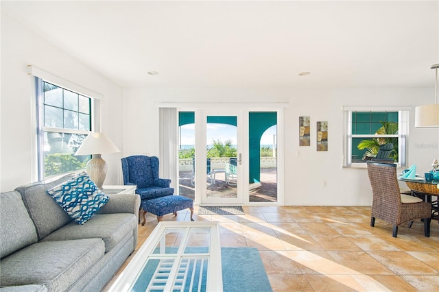 view of living area