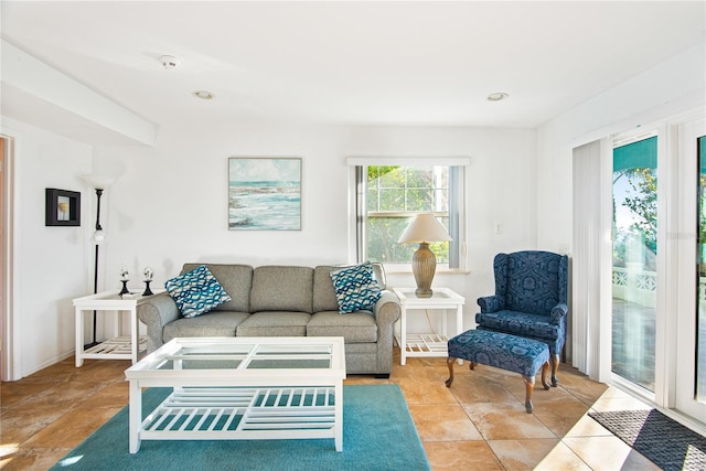 view of living area