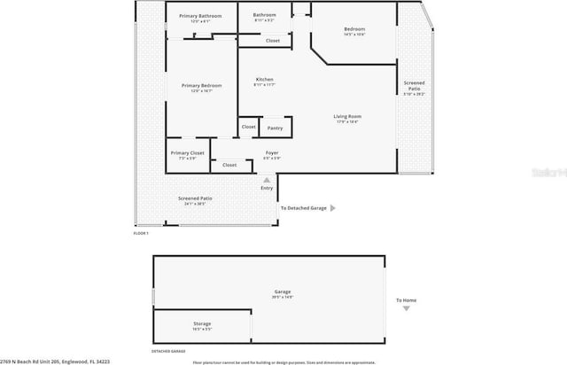 2769 N Beach Rd Unit 205, Englewood, FL 34223 - view of layout