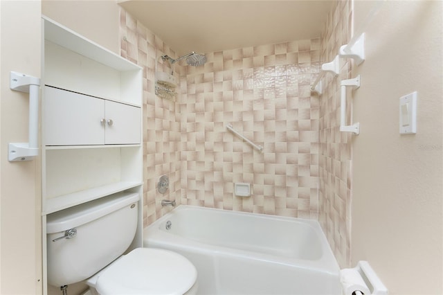 39 Bunker Pl, Rotonda West, FL 33947 - bathroom featuring toilet and shower / washtub combination