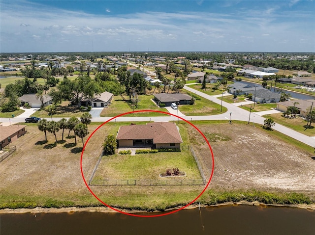 39 Bunker Pl, Rotonda West, FL 33947 - bird's eye view featuring a residential view and a water view