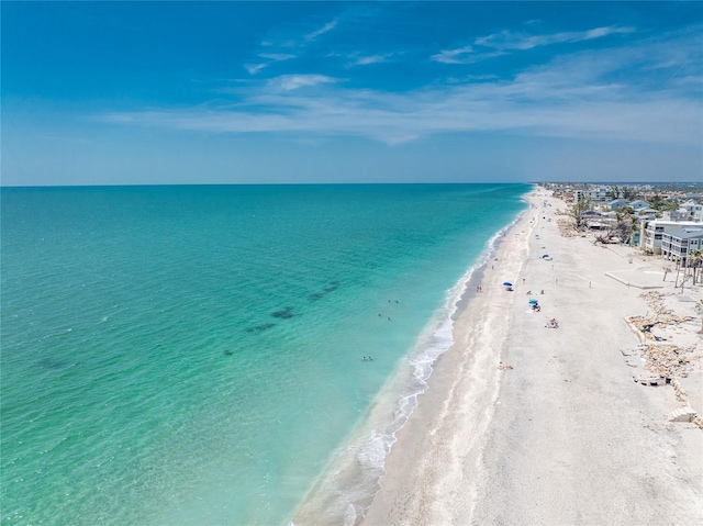 1245 Gulf Blvd, Englewood, FL 34223 - property view of water featuring a view of the beach