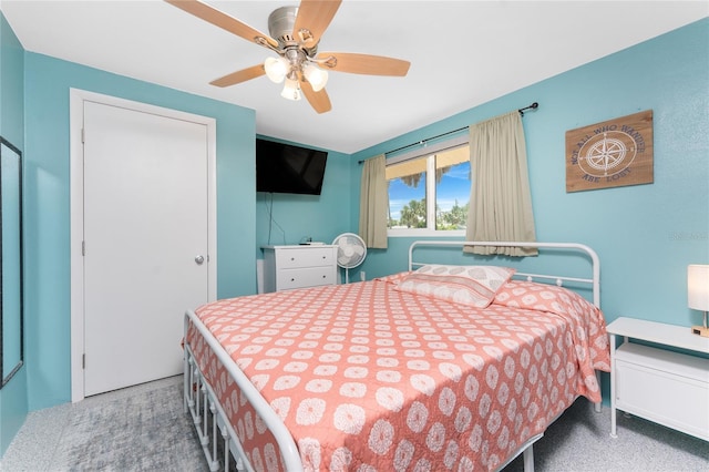 1245 Gulf Blvd, Englewood, FL 34223 - bedroom featuring a ceiling fan