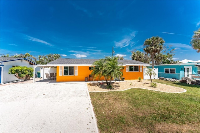 1245 Gulf Blvd, Englewood, FL 34223 - single story home with fence and a front yard