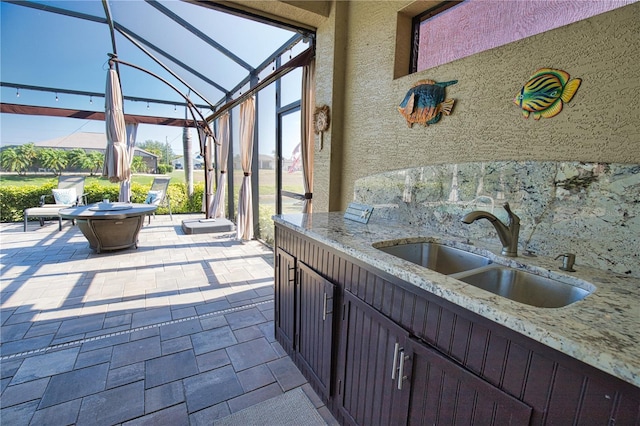 35 Medalist Rd, Rotonda West, FL 33947 - view of patio / terrace with a sink and exterior kitchen