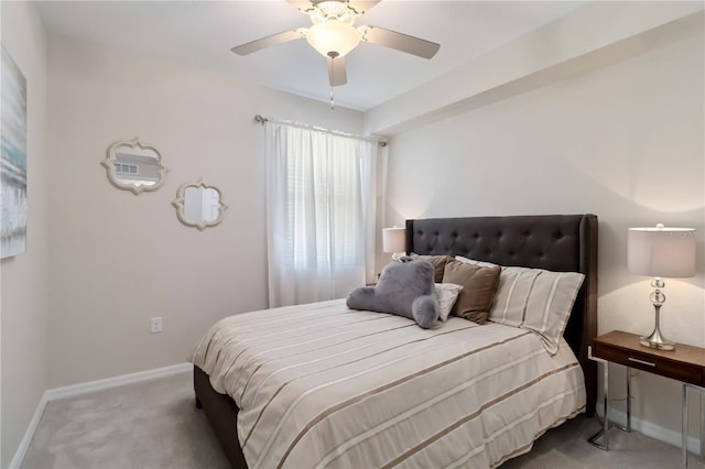 10805 Tarflower Dr Unit 101, Venice, FL 34293 - carpeted bedroom with baseboards and ceiling fan