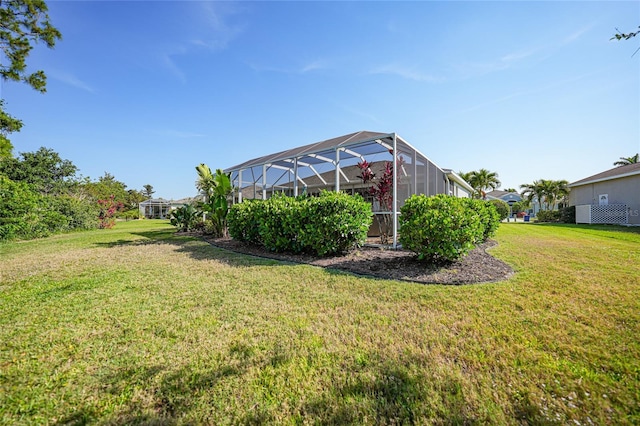 4004 Landor Ct, Venice, FL 34293 - view of yard featuring a lanai