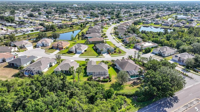 4004 Landor Ct, Venice, FL 34293 - birds eye view of property with a residential view and a water view