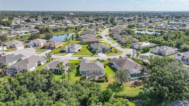 4004 Landor Ct, Venice, FL 34293 - bird's eye view featuring a residential view and a water view