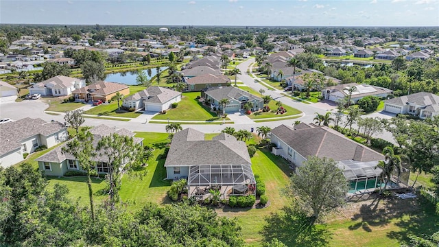 4004 Landor Ct, Venice, FL 34293 - birds eye view of property featuring a water view and a residential view