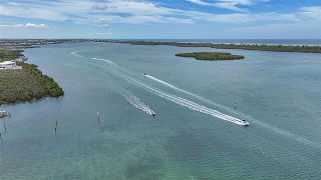 4004 Landor Ct, Venice, FL 34293 - drone / aerial view with a water view