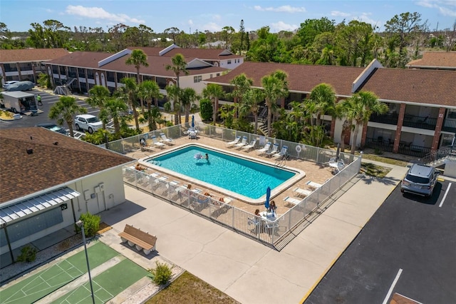 1531 Placida Rd Unit 201, Englewood, FL 34223 - community pool featuring a patio and fence