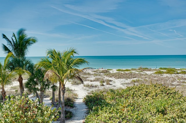 water view with a beach view