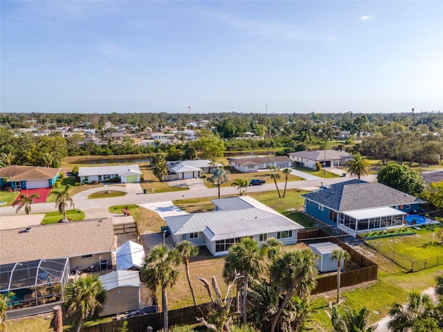 drone / aerial view featuring a residential view