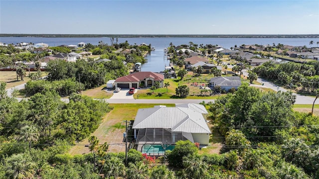 2957 Montgomery Dr, Port Charlotte, FL 33981 - drone / aerial view featuring a residential view and a water view