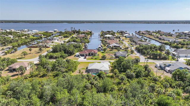 2957 Montgomery Dr, Port Charlotte, FL 33981 - bird's eye view featuring a water view and a residential view