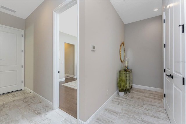 hall with baseboards
