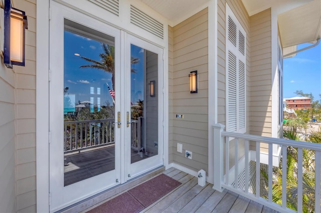 6890 Palm Island Dr, Placida, FL 33946 - entrance to property with french doors
