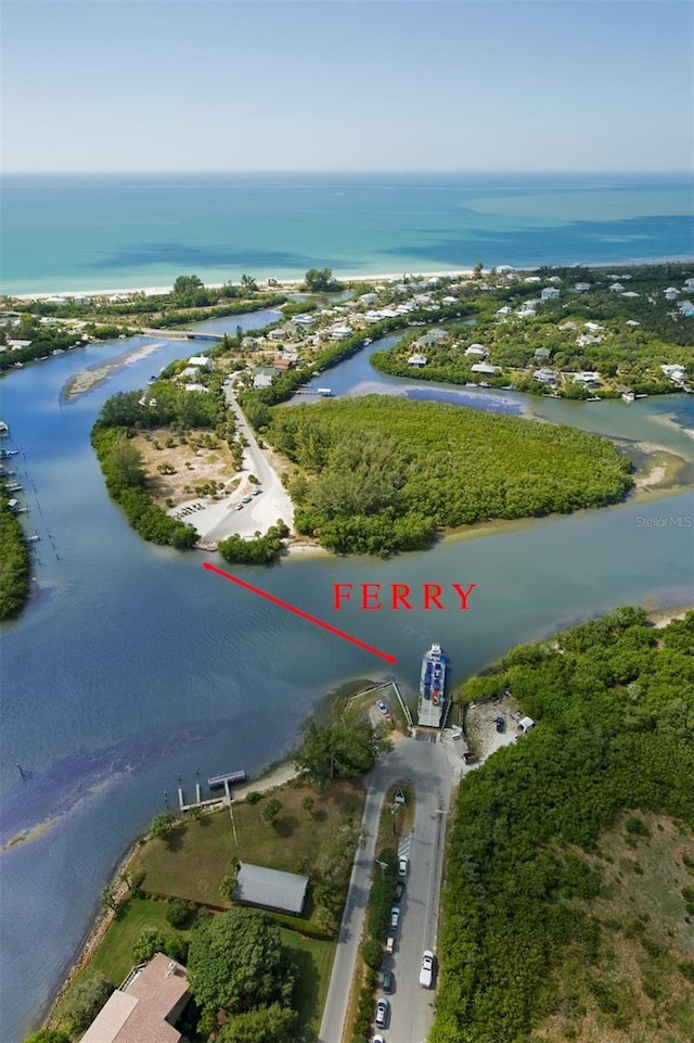 6890 Palm Island Dr, Placida, FL 33946 - drone / aerial view with a water view
