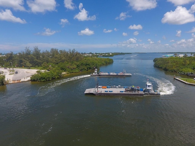 6890 Palm Island Dr, Placida, FL 33946 - aerial view featuring a water view