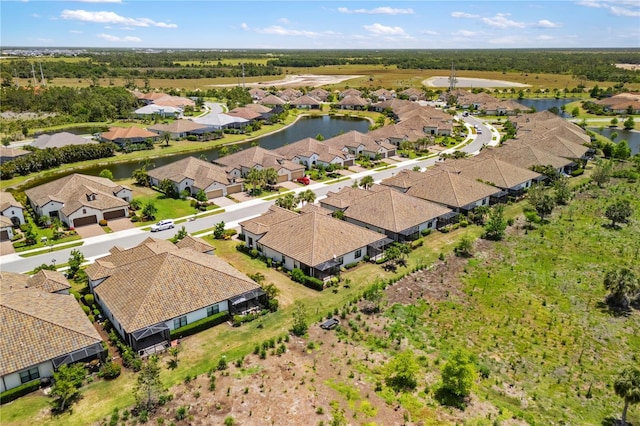 11125 Mcdermott Ct, Englewood, FL 34223 - bird's eye view featuring a residential view and a water view