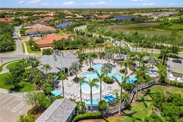 11125 Mcdermott Ct, Englewood, FL 34223 - aerial view featuring a residential view and a water view