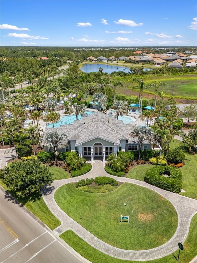 11125 Mcdermott Ct, Englewood, FL 34223 - birds eye view of property with a water view