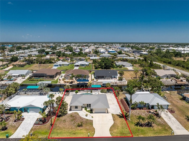 birds eye view of property featuring a residential view