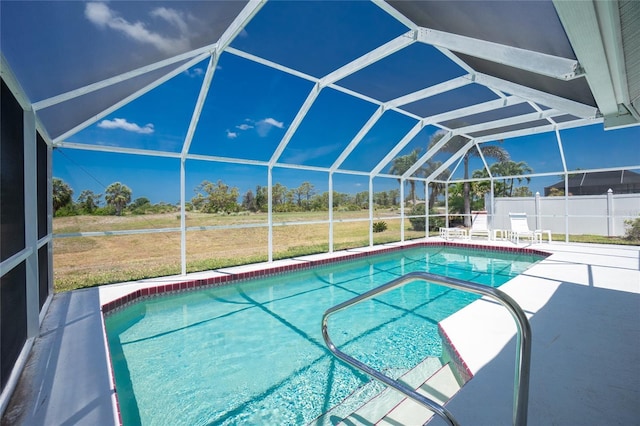 162 Fairway Rd, Rotonda West, FL 33947 - outdoor pool featuring a lanai and a patio