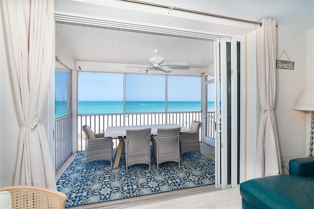 7548 Palm Island Dr S Unit 1724, Placida, FL 33946 - sunroom / solarium with a water view