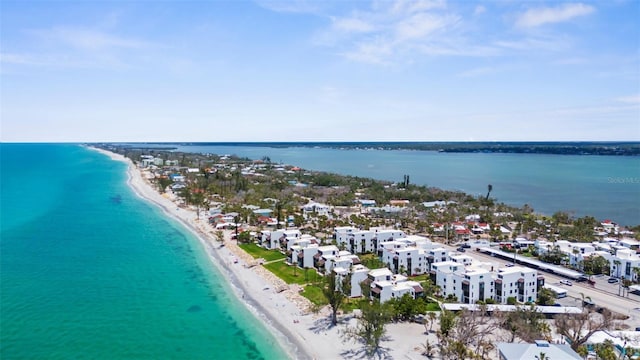 2950 N Beach Rd Unit B324, Englewood, FL 34223 - birds eye view of property featuring a beach view and a water view