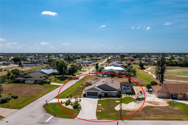 birds eye view of property featuring a residential view
