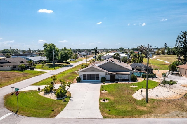 birds eye view of property featuring a residential view