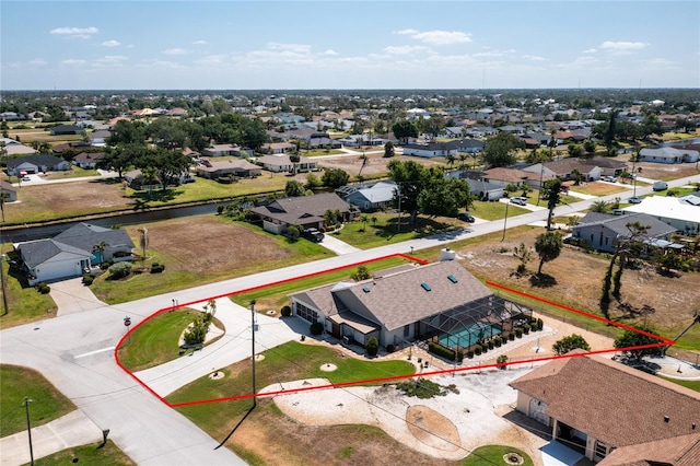 birds eye view of property featuring a residential view