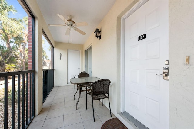 1531 Placida Rd Unit 4-103, Englewood, FL 34223 - sunroom featuring ceiling fan