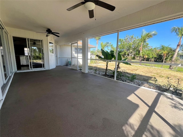 1155 Osceola Blvd, Englewood, FL 34223 - unfurnished sunroom with ceiling fan