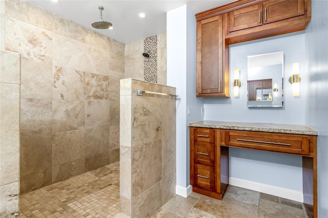 1155 Osceola Blvd, Englewood, FL 34223 - full bath with baseboards, recessed lighting, and a walk in shower