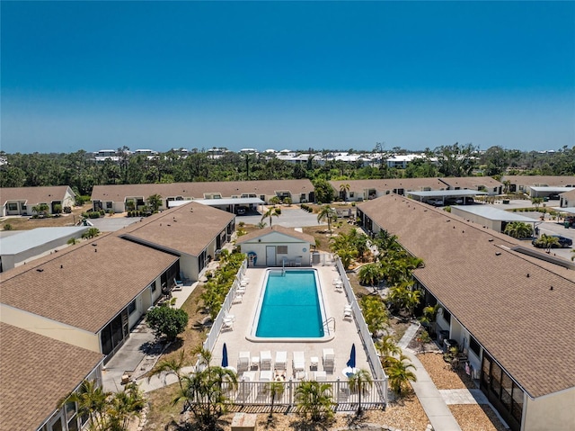 6796 Gasparilla Pines Blvd Unit 63, Englewood, FL 34224 - view of pool with fence and a residential view