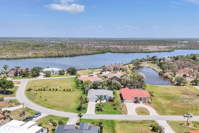 11 Amberjack Ln, Placida, FL 33946 - bird's eye view with a water view and a residential view