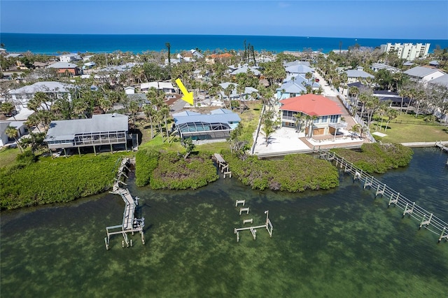 4093 Pelican Shores Cir, Englewood, FL 34223 - drone / aerial view of a nearby body of water