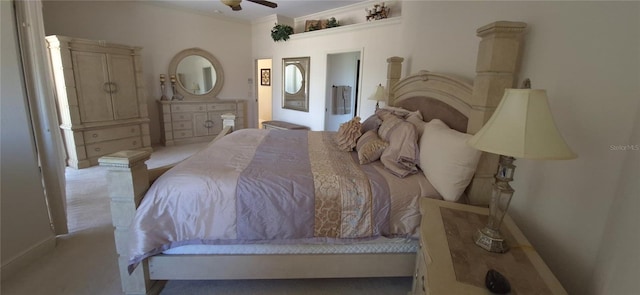 19 Medalist Way, Rotonda West, FL 33947 - carpeted bedroom featuring ceiling fan and ornamental molding