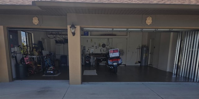 19 Medalist Way, Rotonda West, FL 33947 - garage featuring water heater