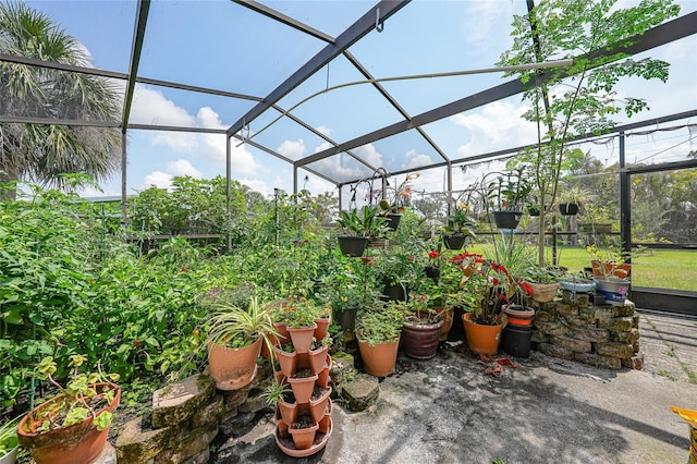 857 Palmetto St, Englewood, FL 34223 - view of patio / terrace with glass enclosure