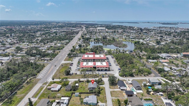 857 Palmetto St, Englewood, FL 34223 - aerial view of property and surrounding area featuring a large body of water