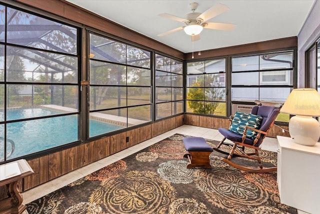 7180 Quarry St, Englewood, FL 34224 - sunroom with tile patterned flooring