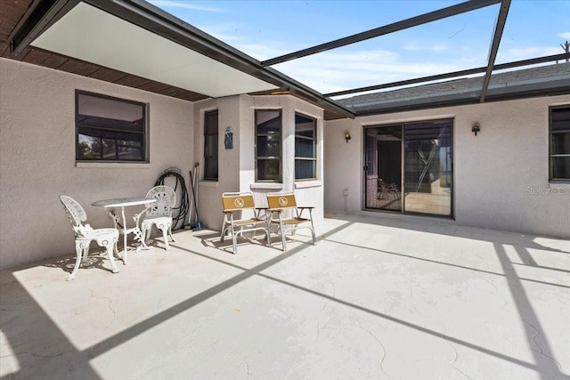 7180 Quarry St, Englewood, FL 34224 - view of patio / terrace with a lanai
