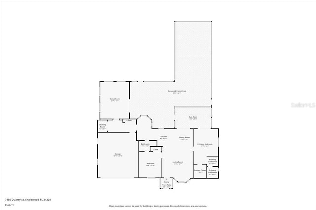 7180 Quarry St, Englewood, FL 34224 - home floor plan