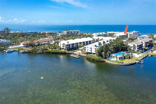 2700 N Beach Rd Unit A201, Englewood, FL 34223 - drone / aerial view of a large body of water