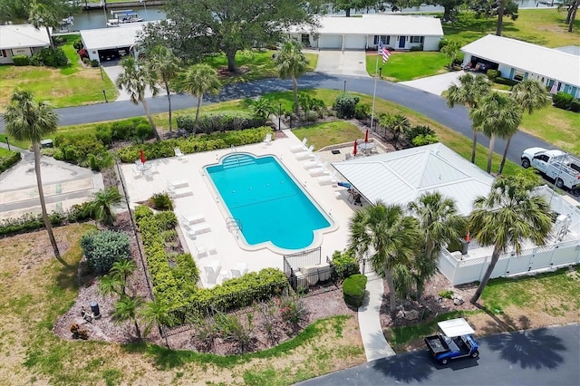 149 Englewood Isles Parkway Unit 603, Englewood, FL 34223 - drone / aerial view of a pool